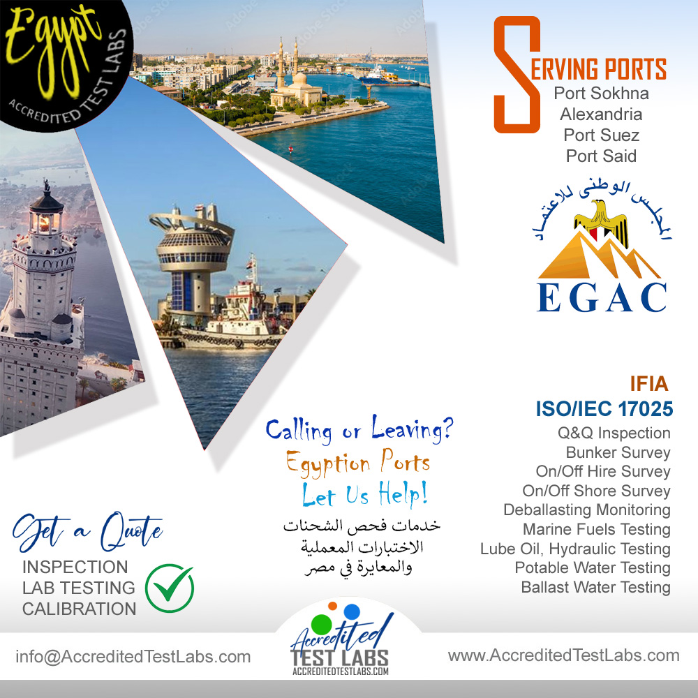 Inspection, Lab Testing, Calibration Services in Egypt