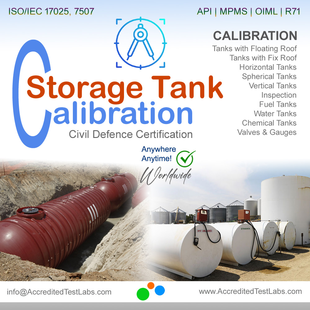Storage Tanks Calibration, Civil Defense Certification