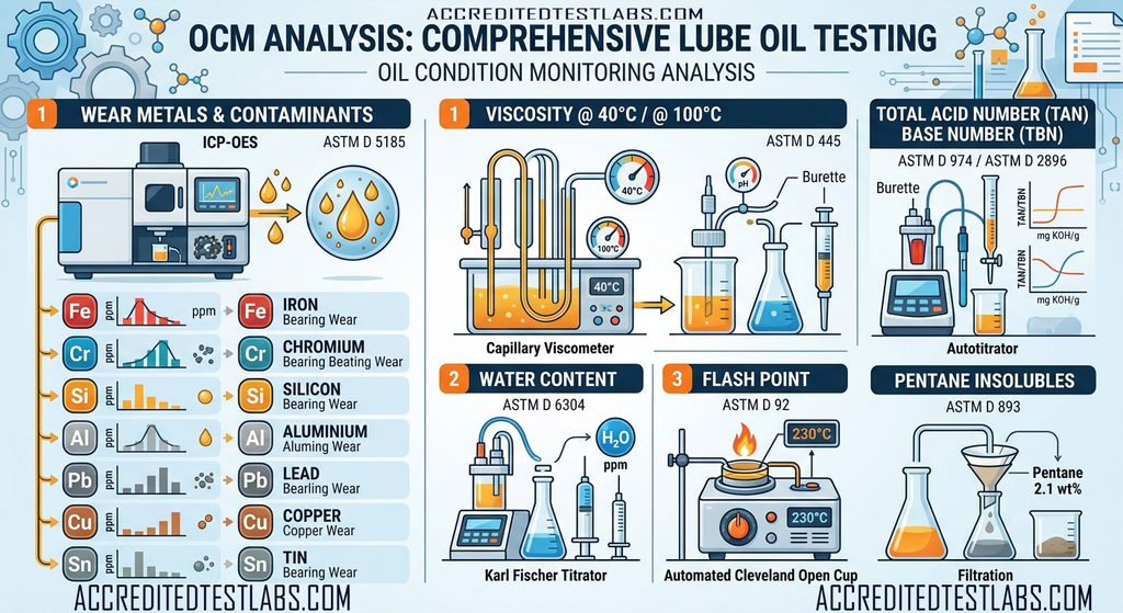 Lube Oil Testing OCM Analysis